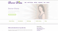 Desktop Screenshot of doctordiana.com